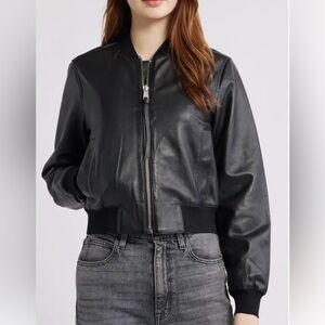 Orten Leather Bomber Jacket
AllSaints size 4